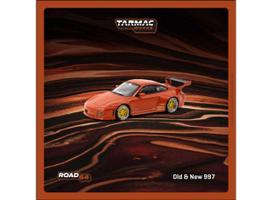 Tarmac Modeliukas 1/64 Porsche Old & New 997, red metallic (yra Sandėlyje)