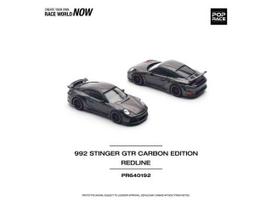 PRE-ORD3R Pop Race Modeliukas 1/64 Porsche 992 Stinger GTR Carbon Edition *Redline*, anthracite