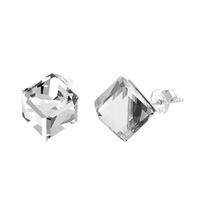 Sidabriniai auskarai moterims DiamondSky „Rubicon II (Comet Argent Light)" su Swarovski kristalais
