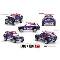 Mini GT Modeliukas 1/64 1969 Datsun 510 Wagon 4x4 Kaido Offroad, purple/pink