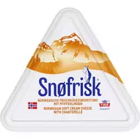 Kreminis ožkų ir karvių pieno sūris Snøfrisk TINE su voveraitėmis, 65%, 10x125 g