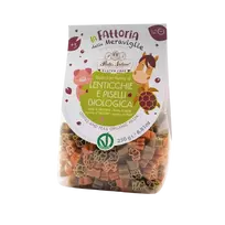Ekologiški raudonųjų lęšių ir žaliųjų žirnių makaronai vaikams, be glitimo| Pasta Natura (250 g)