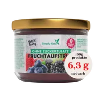 Miško uogų džemas, be pridėtinio cukraus | Simply keto (230 g)