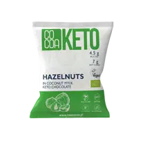 Ekologiški lazdyno riešutai juodajame šokolade su MCT aliejumi | Cocoa (70 g)