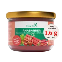 Rabarbarų džemas su eritritoliu | Simply keto (230 g)