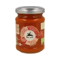 Ekologiškas saulėje džiovintų pomidorų pesto su parmezano ir pecorino sūriais | ALCE NERO (130 g)