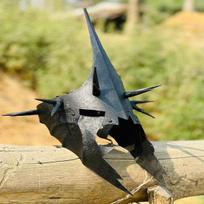 Raganų karaliaus šalmas Žiedo valdovo Nazgul šalmas Angmaro karaliaus šalmas Geriausia dovana Helovino proga gray
