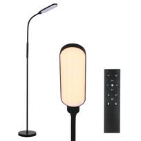 LED toršeras Šiuolaikiniai stovintys žibintai skaitymo šviesa, 9 ryškumo lygiai ir 5 šviesos spalvos EU Plug juoda