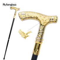 Auksinės Baltos Prabangus Erelio Rankena Vaikščiojimo Lazda Mada Dekoratyvinė Vaikščiojimo Lazda Džentelmenas Elegantiška Cosplay Lazda Rankenėlė Kryžius 89cm