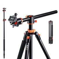 K&F CONCEPT SA254T1 2,39 M / 94,1 colio profesionalus fotografijos trikojis Vienakojis Horizontalus fotoaparato trikojis juoda