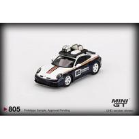 Mini GT Modeliukas 1/64 2023 Porsche 911 (992) Dakar Rallye Design Package, white/gentian blue metallic