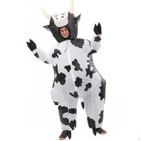Karvės pripučiamas kostiumas suaugusiems Blow Suit Halloween Jumpsuit Kalėdų