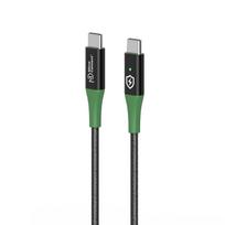 MicroConnect Smart Charge USB-C to USB-C  Cable 2m Black/Green Smart
