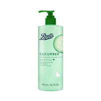 Boots Cucumber Moisturizing dušo serumas su alavijais 495 ml. 495 ml.