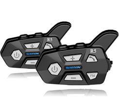 2 paketų motociklo Bluetooth šalmas Intercom 2 Riders Multi Wireless Waterproof Interphone Ausinės 1200m