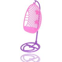 Lėlių namelio kabantis krėslas, Miniatiūrinis dekoras 1:12 dydžio lėlių namelio sūpynės kėdės ornamentas Baldai balkonui 29*11*18cm violetinė