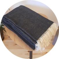 Naujosios Zelandijos vilnos pledas (160х200см) pilkas, 500 g/m2