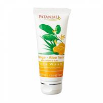 Valomasis gelis su apelsinu ir alaviju (60 g), Orange Aloe Vera veido prausiklis, Patanjali 5.3625
