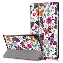 Atverčiamas Smart Leather dėklas ''Drugeliai" planšetei Samsung Tab A9 8.7 X110 / X115