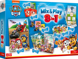 TREFL  PAW PATROL 8in1 Mix&play stalo žaidimų rinkinys