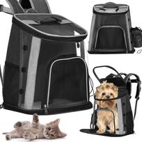Gyvūnų transportavimo kuprinė katėms ir mažiems šunims Springos PA0230 – 38 x 34 x 26 cm, iki 15 kg