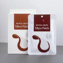 Royal Skin Hialurono rūgšties mikro akių pleistras 4 poros, drėkinamasis, Kbeauty, korėjietiška kosmetika, pavyzdys brown