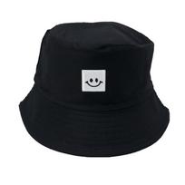 Šypsenėlės Kepurė Kibiras Paplūdimio Kepurė Nuo Saulės Unisex Žvejo Kepurės Vasarai Lauke juoda