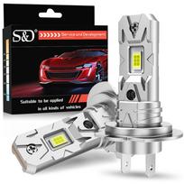 2vnt 20000LM H7 LED priekinių žibintų Canbus H7 lemputės 1:1 mini dydžio 50 W „Plug and Play“ automobilio žibintai CSP 6500K baltas „Hi/Lo Beam“ priekinis žibintas