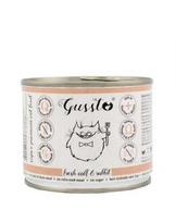 GUSSTO Cat Fresh Calf & Rabbit šlapias kačių ėdalas ėriukas ir triušis 200 g