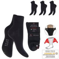 Unisex medicininės pusilgės kojinės Footstar 71002, juodos