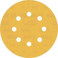 Šlifavimo popierius BOSCH Expert C470, vibraciniams šlifuokliams, 8 skylių, 125mm, G40, 5vnt.