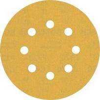 Šlifavimo popierius BOSCH Expert C470, vibraciniams šlifuokliams, 8 skylių, 125mm, G320, 50vnt.