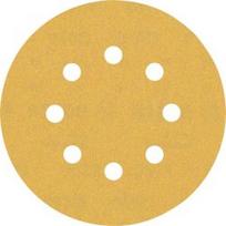 Šlifavimo popierius BOSCH Expert C470, vibraciniams šlifuokliams, 8 skylių, 125mm, G180, 50vnt.