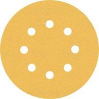 Šlifavimo popierius BOSCH Expert C470, vibraciniams šlifuokliams, 8 skylių, 125mm, G120, 5vnt.