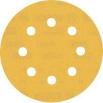 Šlifavimo popierius BOSCH Expert C470, vibraciniams šlifuokliams, 8 skylių, 115 mm, G40, 5vnt.