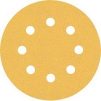 Šlifavimo popierius BOSCH Expert C470, vibraciniams šlifuokliams, 8 skylių, 115 mm, G120, 5vnt.