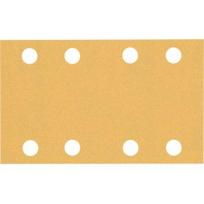 Šlifavimo popierius BOSCH Expert C470, vibraciniams šlifuokliams, 8 skylių, 80x133mm, G120, 10vnt.