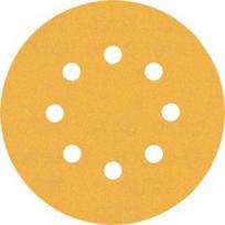 Šlifavimo popierius BOSCH Expert C470, vibraciniams šlifuokliams, 8 skylių, 125mm, G220, 50vnt.