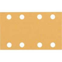 Šlifavimo popierius BOSCH Expert C470, vibraciniams šlifuokliams, 8 skylių, 80x133mm, G100, 10vnt.