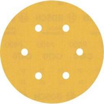Šlifavimo popierius BOSCH Expert C470, vibraciniams šlifuokliams, 6 skylių, 150mm, G40, 50vnt.