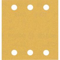 Šlifavimo popierius BOSCH Expert C470, vibraciniams šlifuokliams, 6 skylių, 115x107mm, G180, 10vnt.