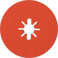 Šlifavimo diskas BOSCH Expert R782 Prisma Ceramic X-LOCK Fibre Disc, 125mm, 22,23mm, G80, 5vnt.