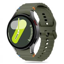 Žalios spalvos apyrankė "Tech-Protect Silicone Sport" laikrodžiui Samsung Galaxy Watch 4 / 5 / 5 PRO / 6 / 7 / FE