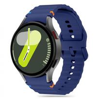 Tamsiai mėlyna apyrankė "Tech-Protect Silicone Sport" laikrodžiui Samsung Galaxy Watch 4 / 5 / 5 PRO / 6 / 7 / FE