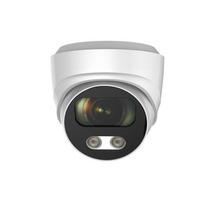 IP kamera Longse CMSBKL8RC Hybrid light, 4K 8Mp, 2,8mm, 40m IR, 30m LED, POE, žmogaus ir automobilio detekcija, mikrofonas, balta