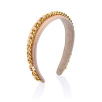BALMAIN HAIR leidimo lankelis / Leather Chain Golden Headband SS22