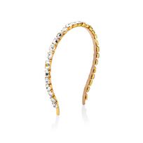 BALMAIN HAIR lankelis plaukams / Crystal Eclat Headband, Silver & Gold FW23