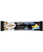 Dribsnių batonėlis CERBONA SPORT Protein, su bananais ir baltymais, 35 g