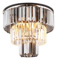 Lubinis šviestuvas GLOBO NAXIS, 3xE27,40W,230V,metalinis,kristalai,juodos sp,ø40x33cm