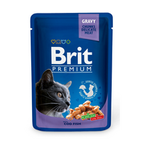 Brit Premium Cod Fish konservai katėms, 24 x 100 g